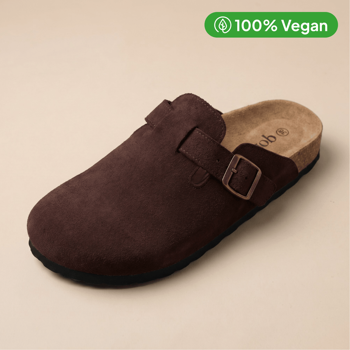 100% Vegan Suede Clogs by Qomfort