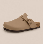 Smooth Vegan Leather Clogs by Qomfort